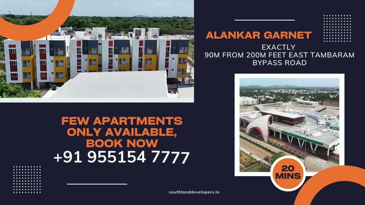 Discover Your Dream 2BHK Apartment at Alankar Garnet Mappedu, East Tambaram |Starting at ₹55,00,000!