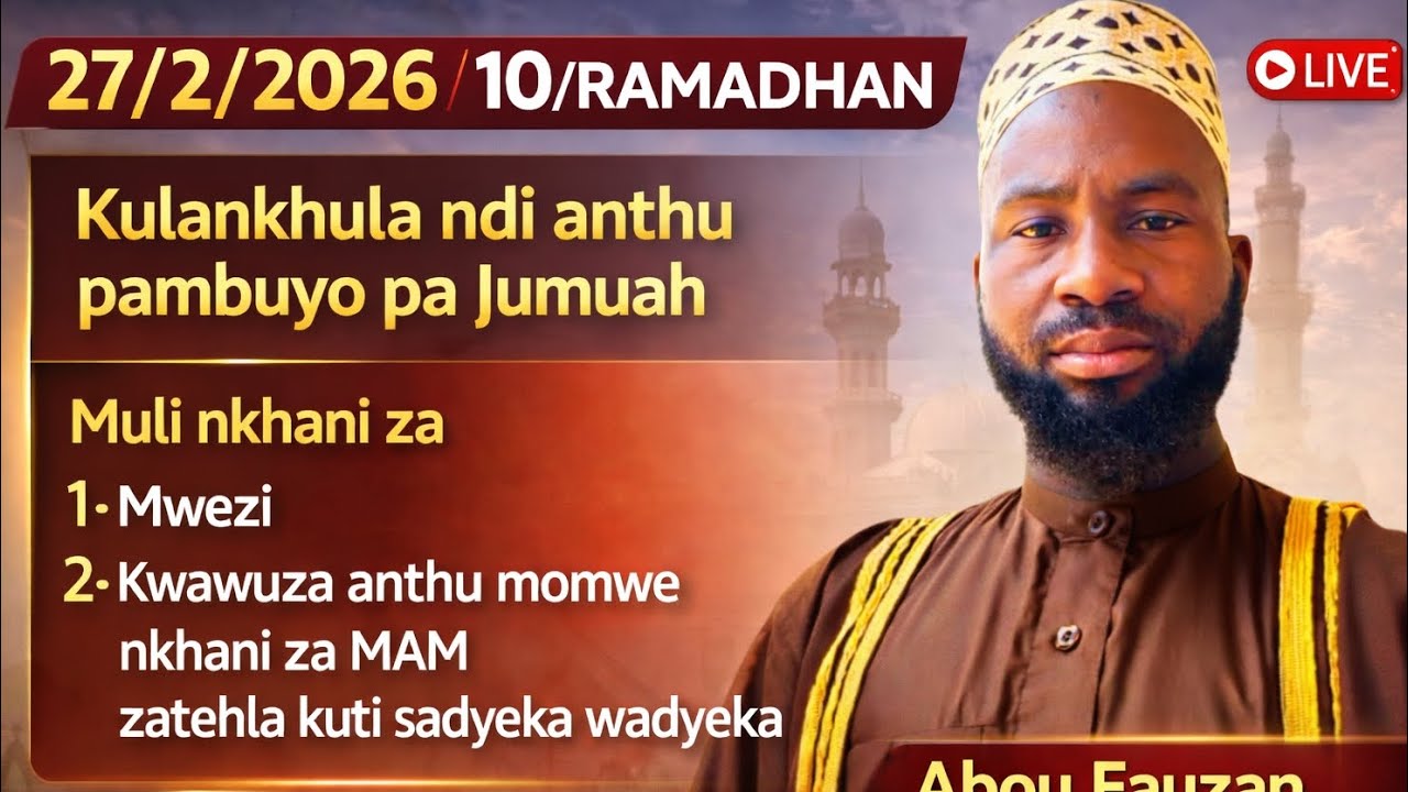 Sheikh Ahmad mussah: Kulankhula ndi anthu pambuyo pa jumuah 