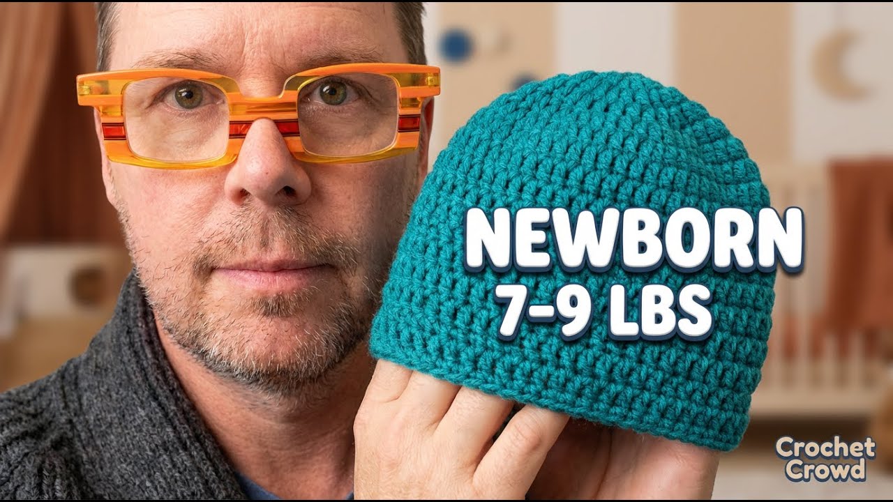 Quick Project! Crochet an Easy Newborn Baby Hat in Under 1 Hour