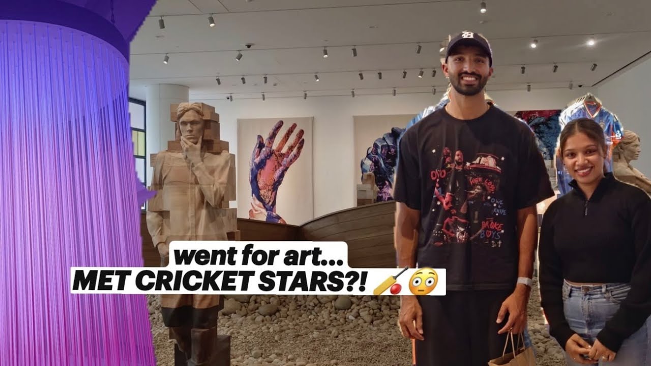 NMACC Exhibition + Jio World Drive + Unexpected Cricket Meet 🏏✨