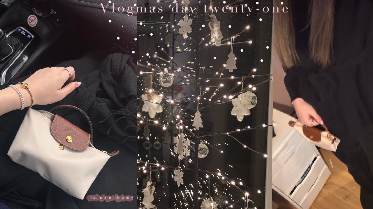 VLOGMAS DAY TWENTY-ONE ♡  last minute christmas shopping 🛍🤍🎄☁️