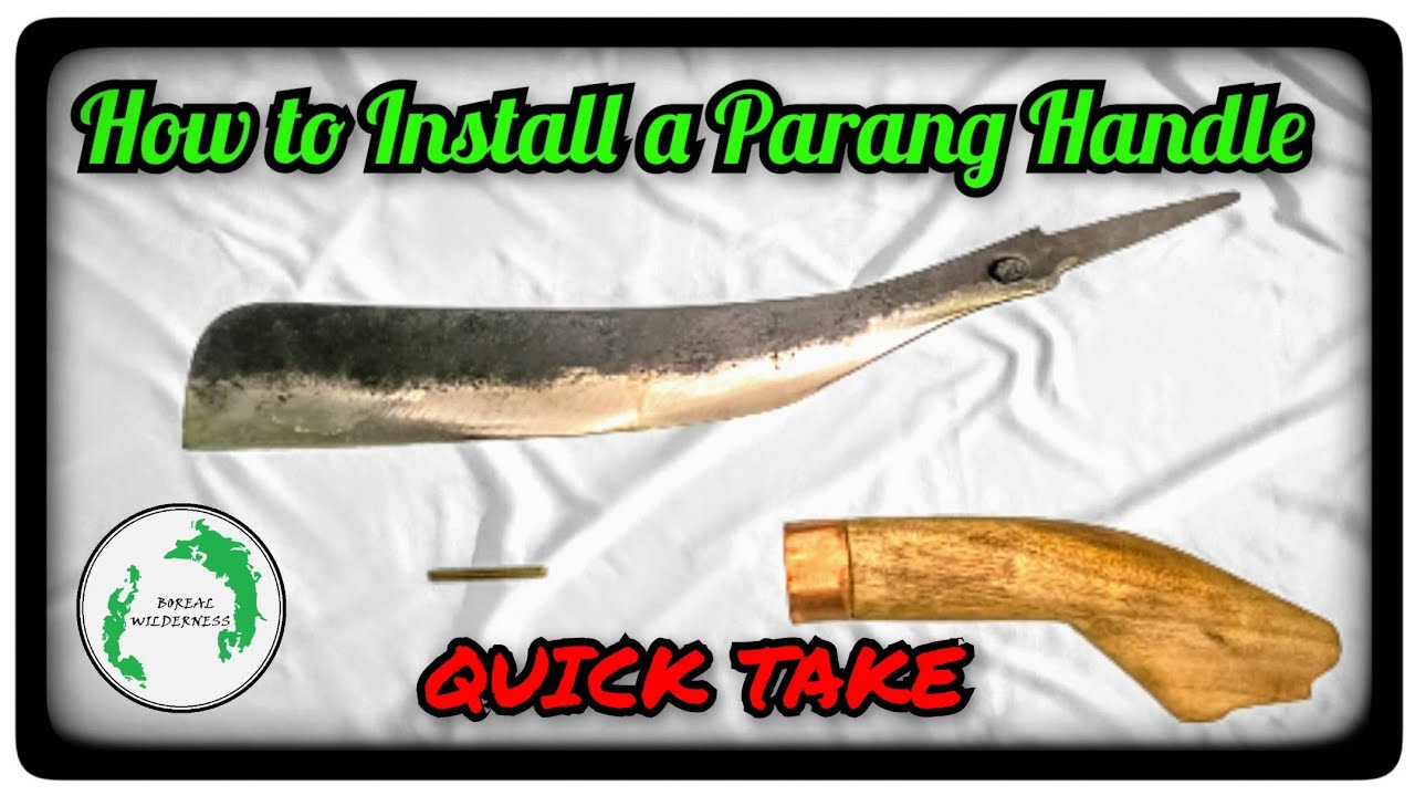 How to Install / Replace a Parang Handle The Malaysian Way - HIGHLIGHTS