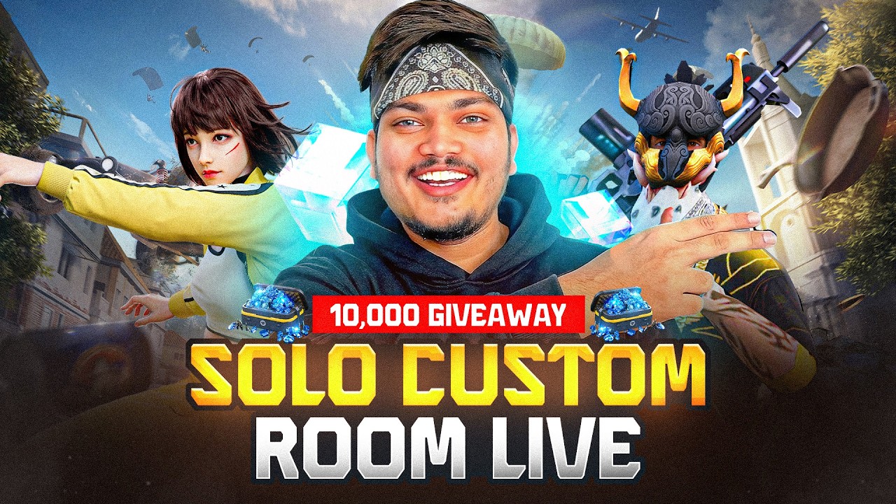Free Fire Max Live🧿Solo And Squad Tournament For Subscribers 10,000 Diamonds -Garena Free Fire