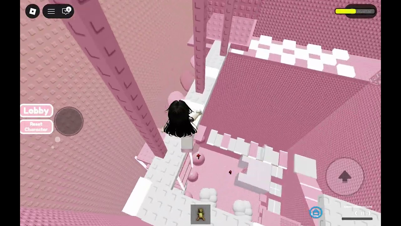 aku lagi main cute pink tower seru banget