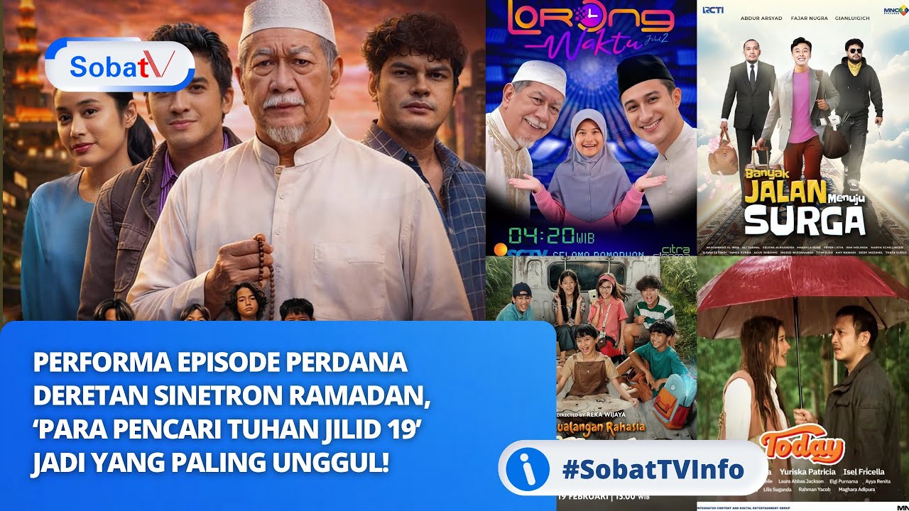 Para Pencari Tuhan Jilid 19 pimpin klasemen Sinetron Ramadan di hari pertama Puasa! 