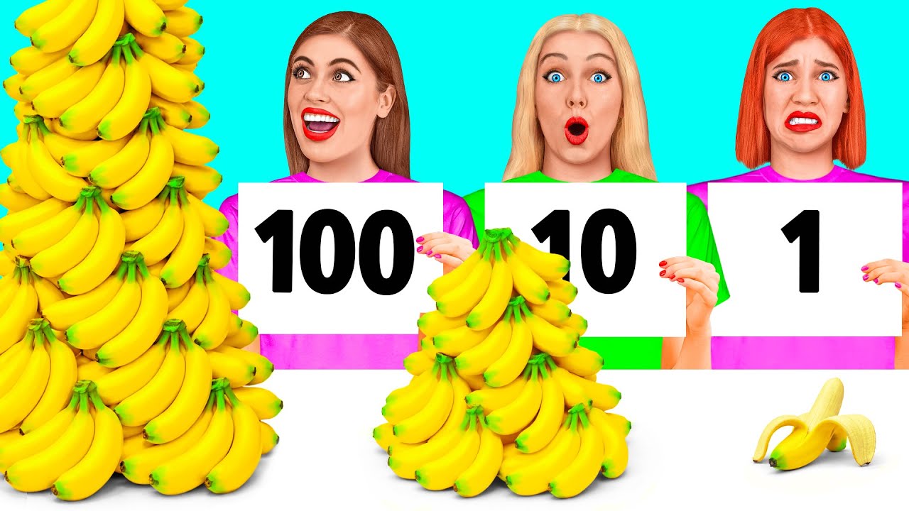 100 Слоев Еды Челлендж | Эпичная Битва с Едой от Friendly DO