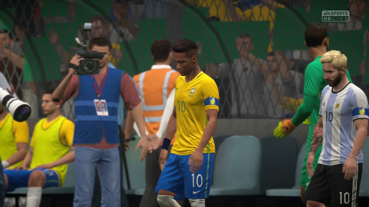 FIFA 17 | Brazil vs Argentina - Full Gameplay (PS4/Xbox One)