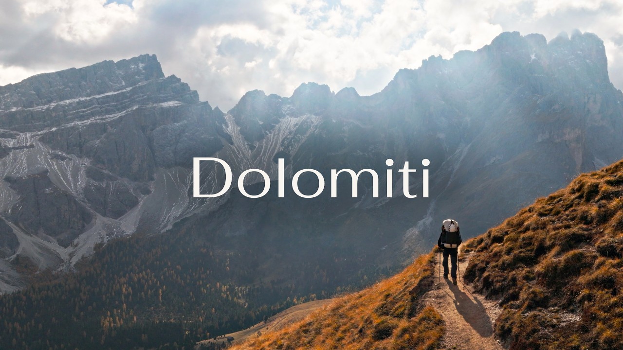 Silent hiking in the Dolomites in October