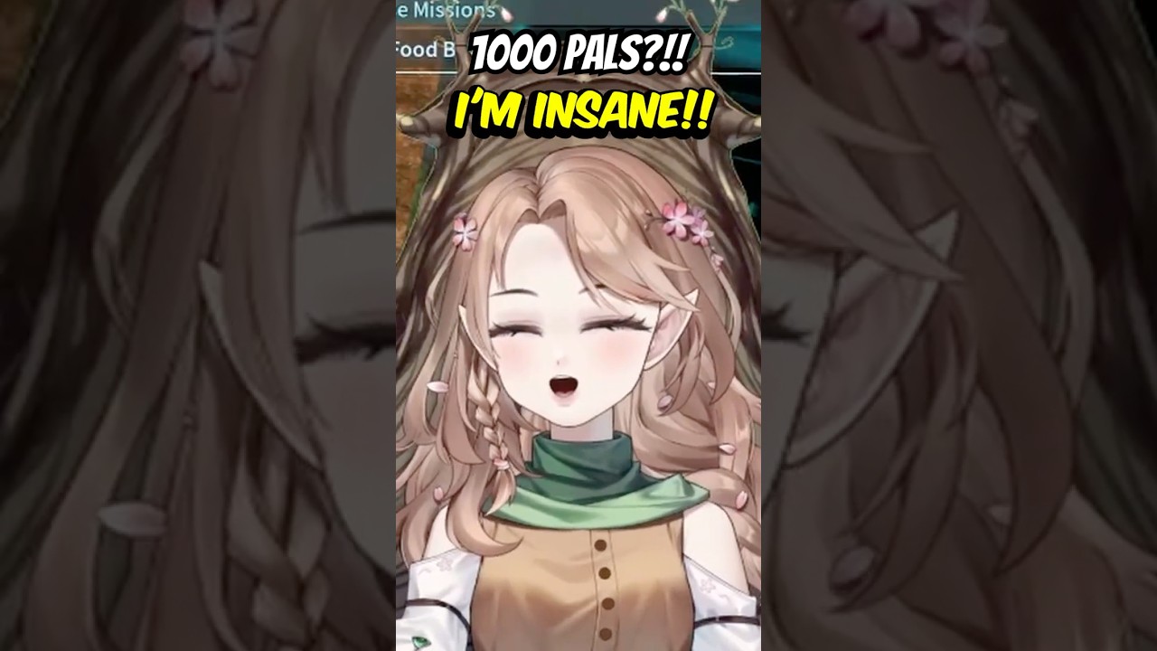 1000 ДРУЗЕЙ!!! Я официально ЗАВИСИМ! #palworld #vtuber #shorts #gaming