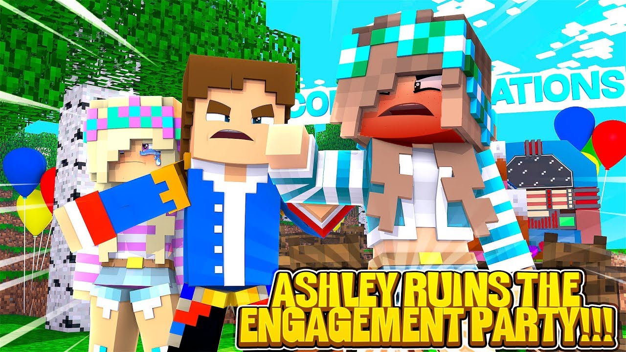 Minecraft ASHLEY RUINS DONNY'S & LEAH'S ENGAGEMENT PARTY!!!