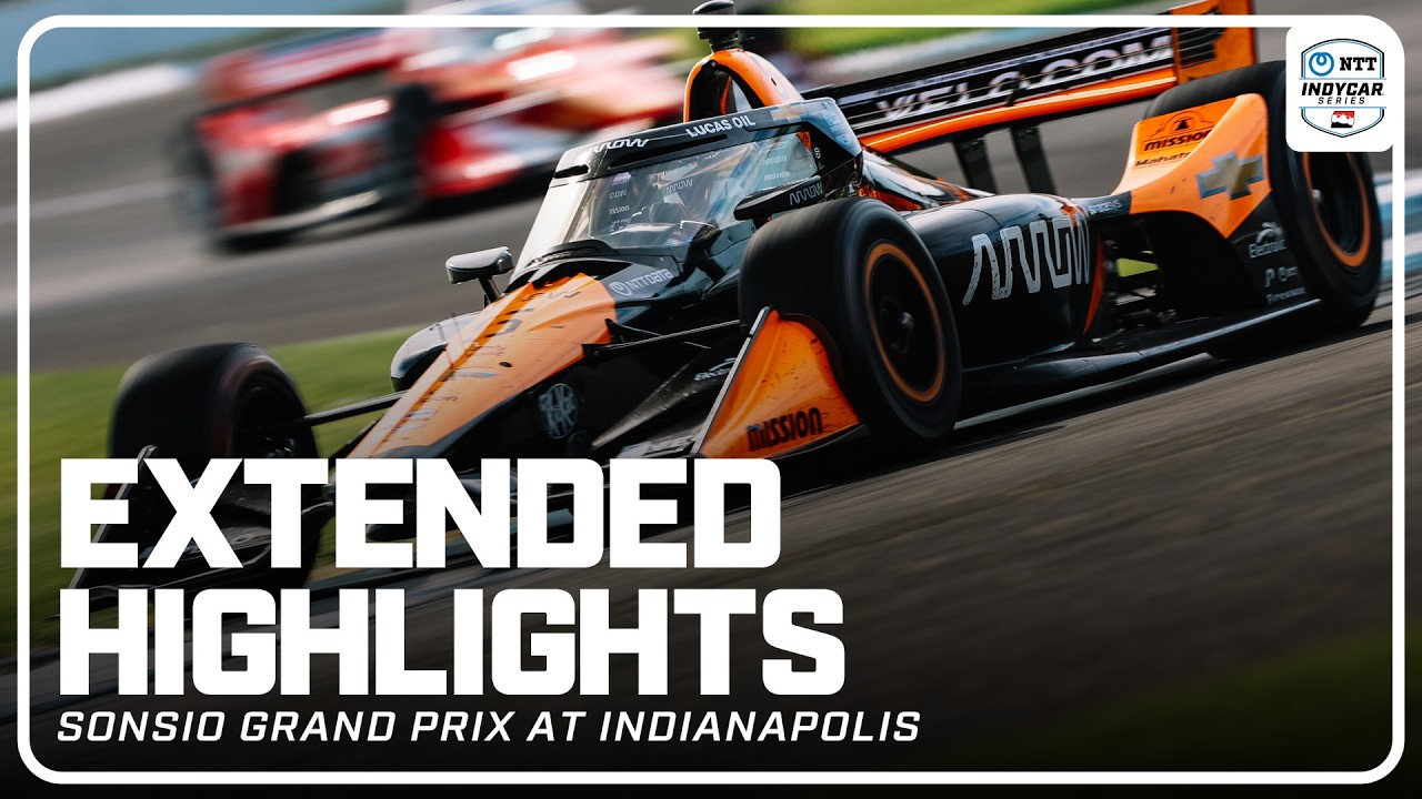 Extended Race Highlights | 2025 Sonsio Grand Prix from Indianapolis Motor Speedway | INDYCAR SERIES