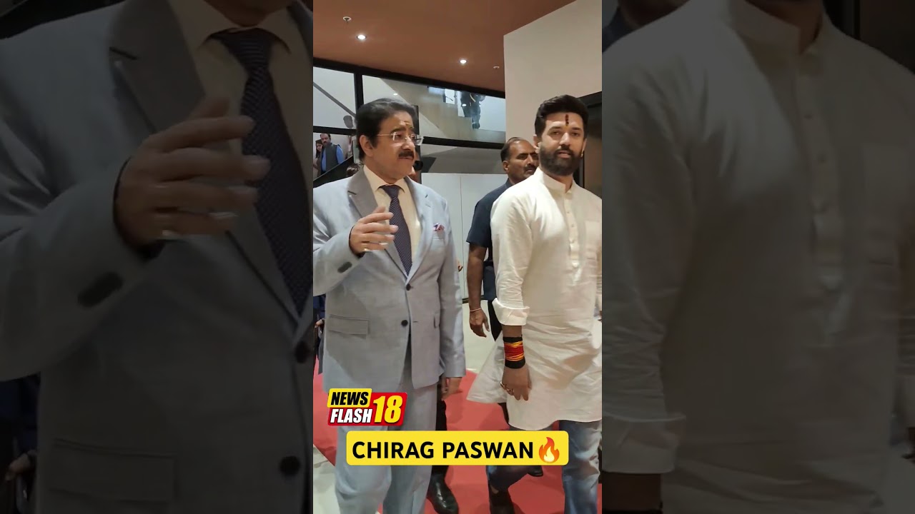 Chirag Paswan Cabinet Minister of Food Processing Spotted In Marwah Studio For A Event