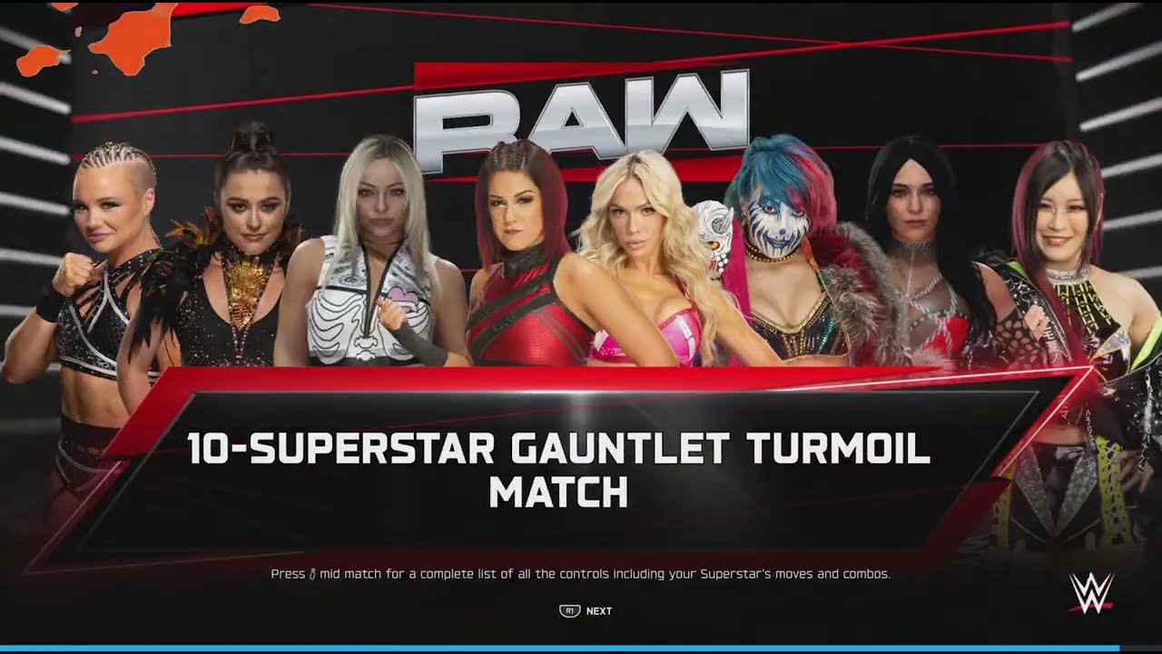 WWE 2K25: Bayley VS RAW Roster!