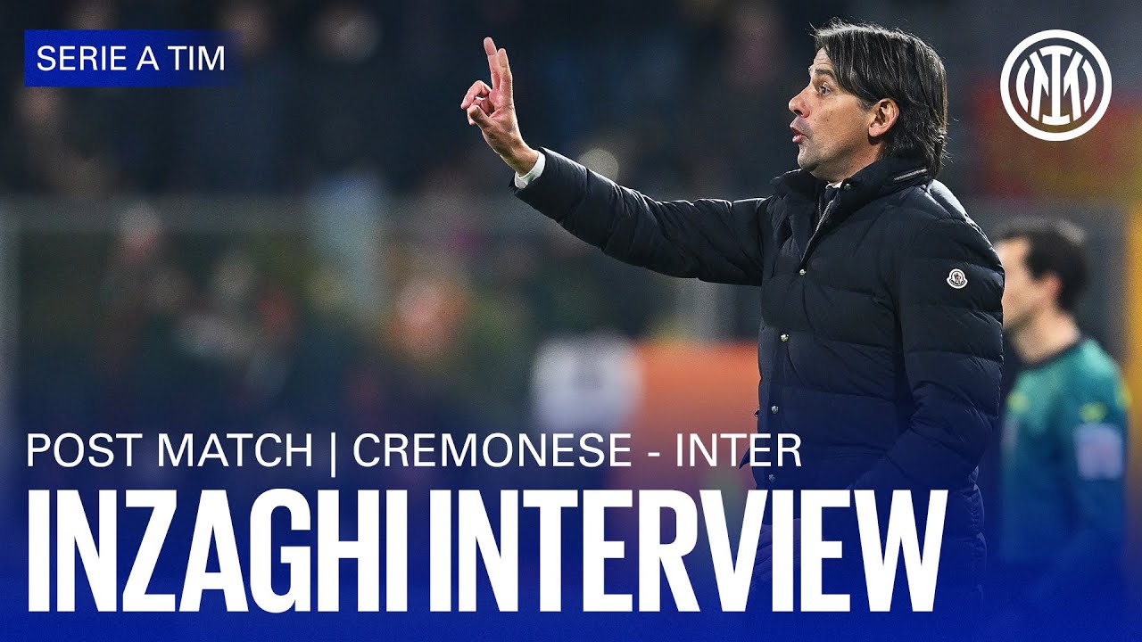 CREMONESE 1-2 INTER | INZAGHI INTERVIEW 🎙️⚫🔵