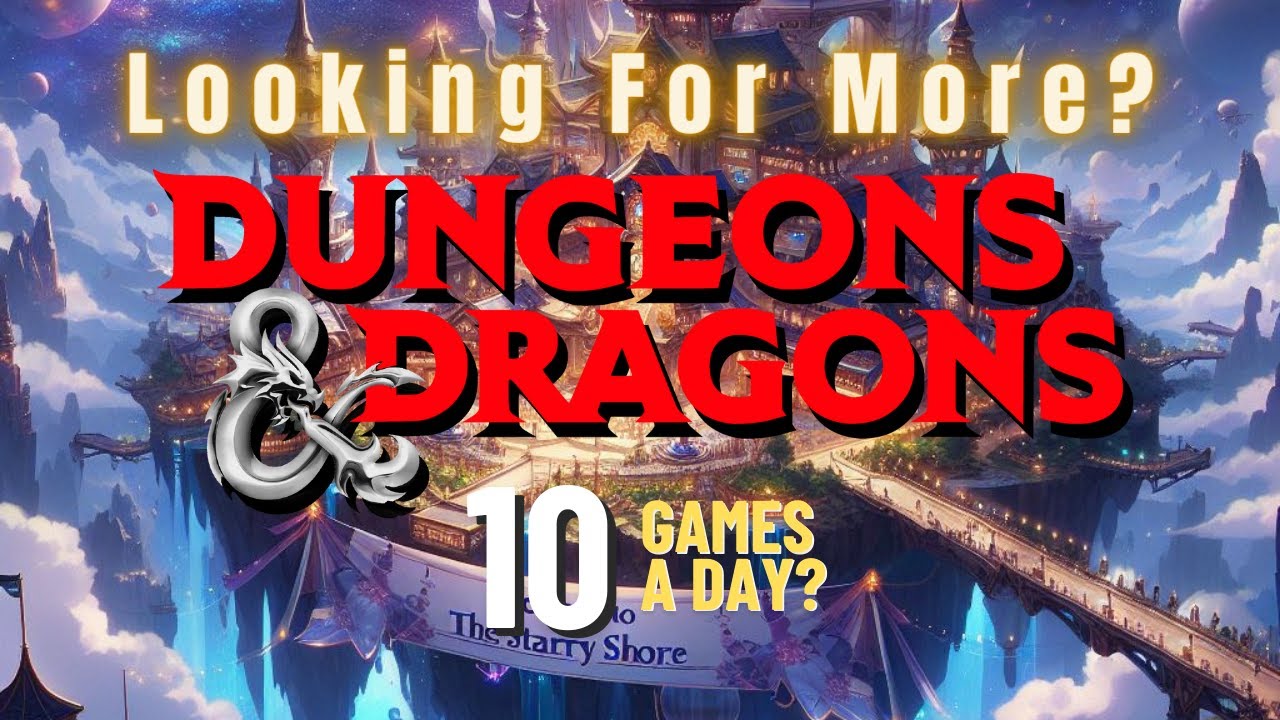 Play 24/7 online D&D games on The Starry Shore discord server!!