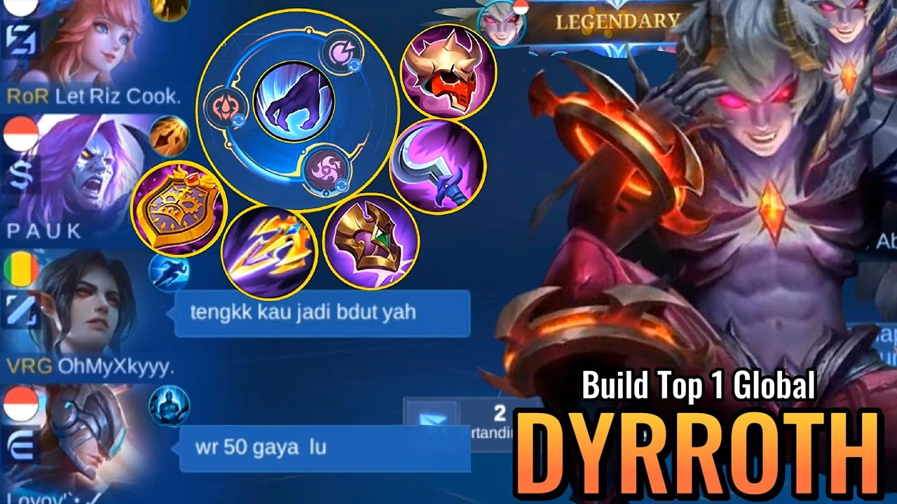 MONSTER DYRROTH 1 HIT BUILD BURST DAMAGE | DENGAN DURABILITAS YANG SANGAT TINGGI - MLLB