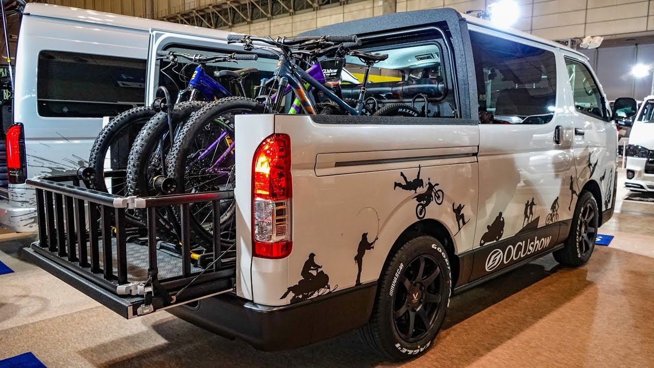 (4K)OGUshow TOYOTA HIACE Pickup truck custom ピックアップトラック仕様のカスタムハイエース - TOKYO AUTO SALON 2019