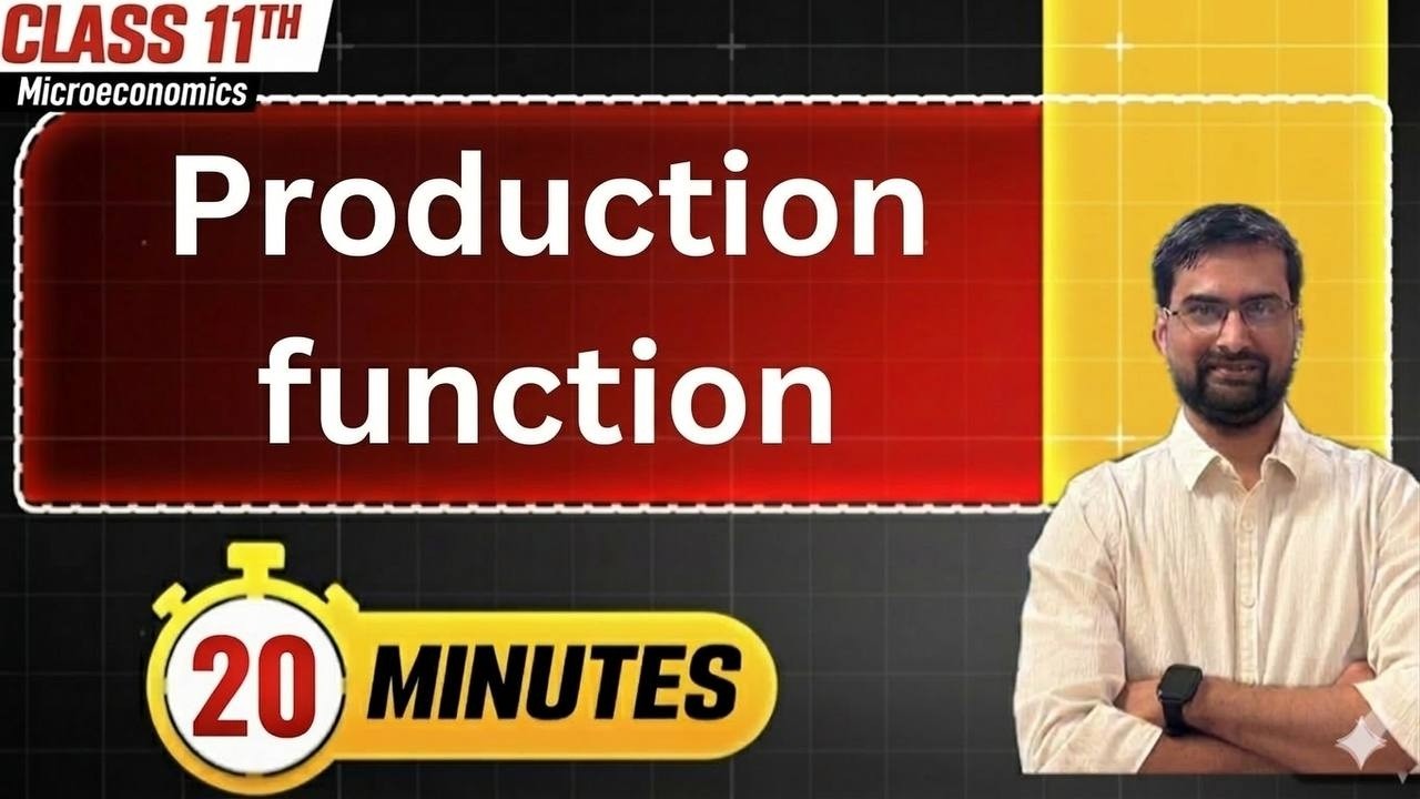 production function | class11 | one shot revision