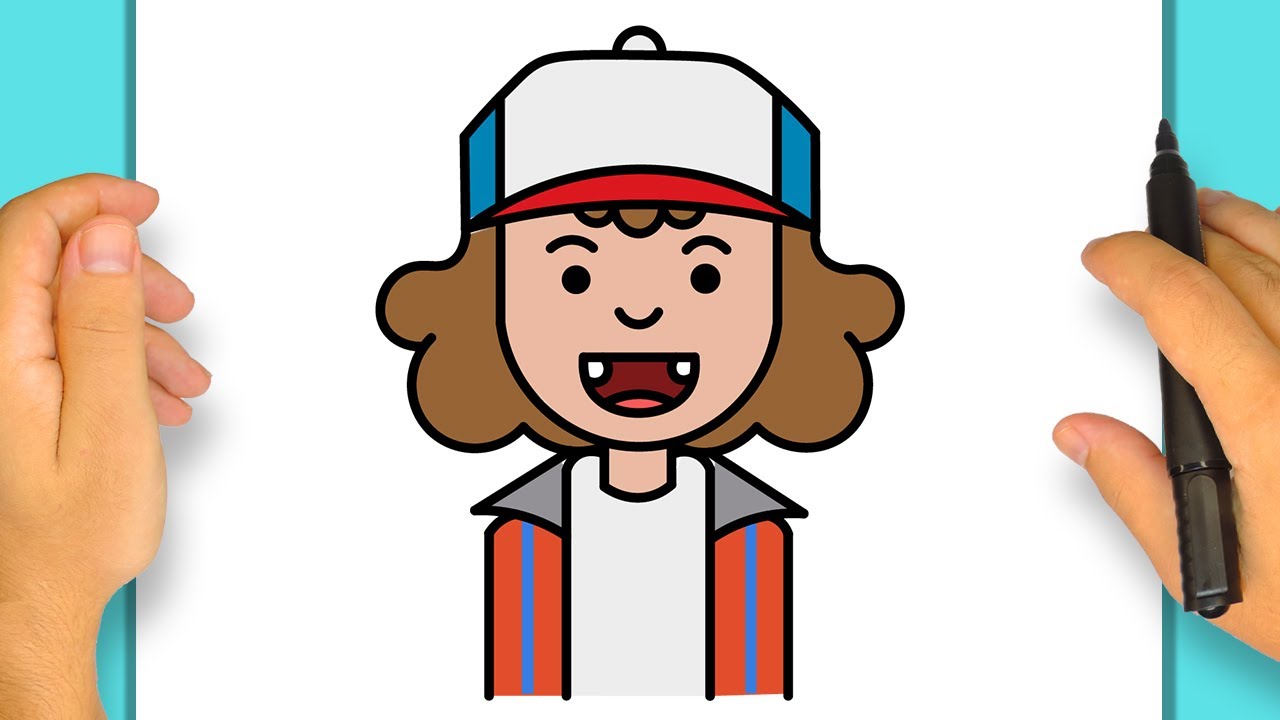 Cómo Dibujar a Dustin de Stranger Things | Paso a Paso Simple y Fácil