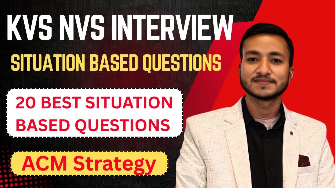 Kvs nvs situation based questions | kvs nvs interview preparation #kvsprt #kvsnvsinterviewclass