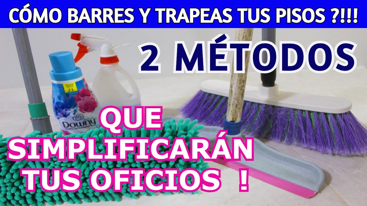 🌺 BARRE, TRAPEA Y BRILLA tus pisos, con un sólo articulo / Dulce y Natural.