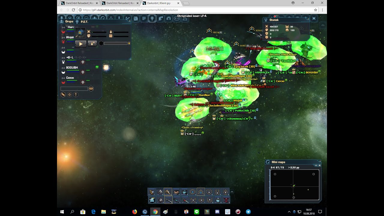 Darkorbit-IS THIS A VICTORY???  Demaner event on merged servers PL1/PL3