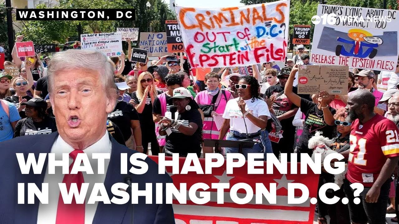 National Guard deployed to D C  as Trump takes on city's crime policy