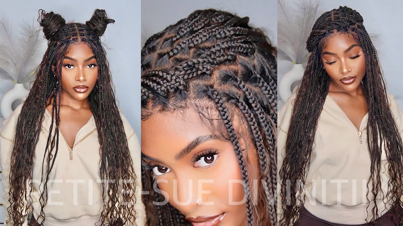 THE BEST KNOTELESS BRAIDED WIG ft. Jaliza Amazon | PETITE-SUE DIVINITII