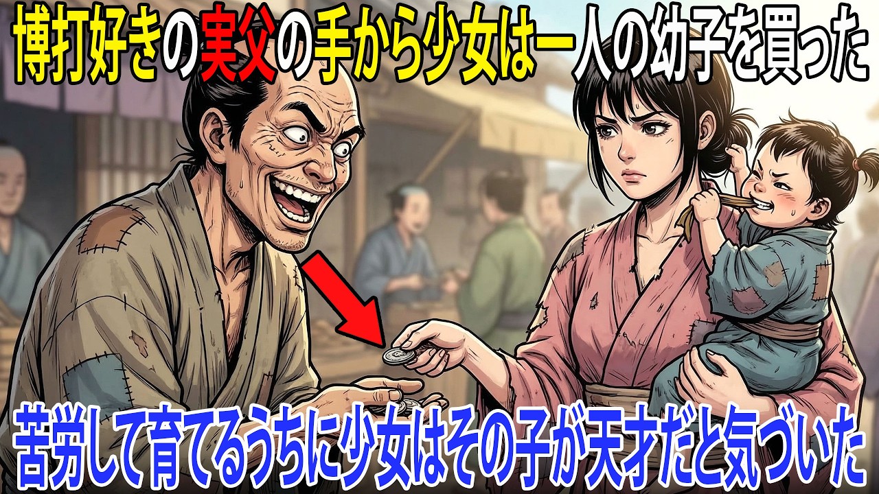 貧しい未亡人は、なけなしの金で実の父に売られた幼子を買い取った…やがて彼女は貧しさの中でその子を育て、天才へと導いた｜泣ける話｜民話｜昔話｜