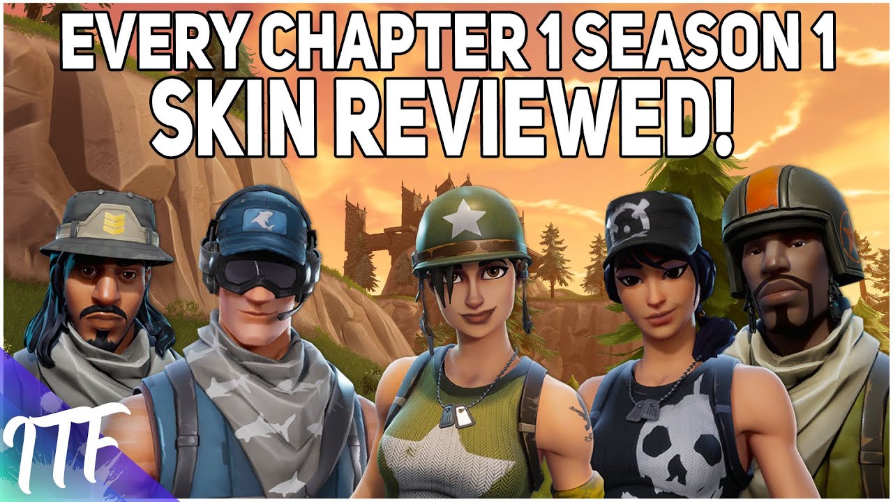 Every Fortnite Chapter 1 Season 1 Skin REVIEWED! (Fortnite Battle Royale)