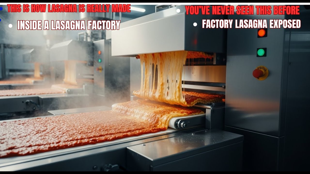 How Lasagna Is Made in Factories | Inside a High-Tech Food Process