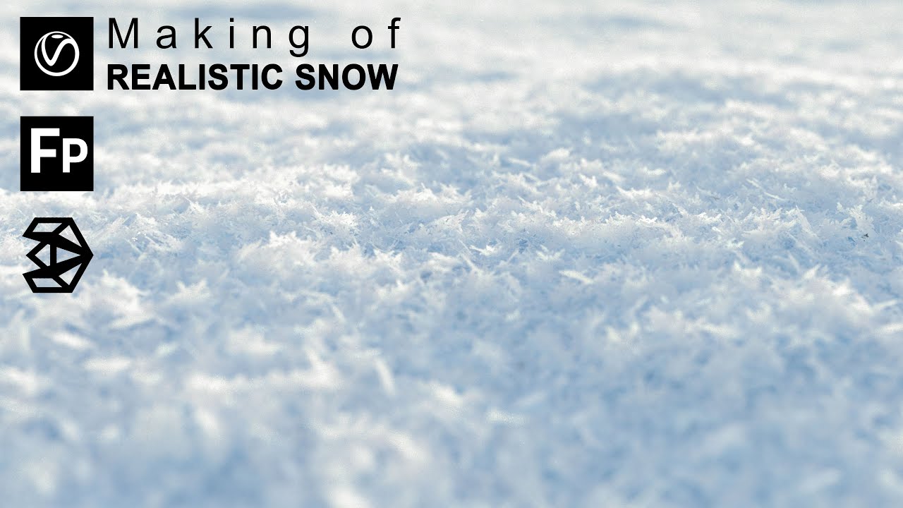 3Ds max - Making of a realistic snow using Vray 5 and Forest Pack