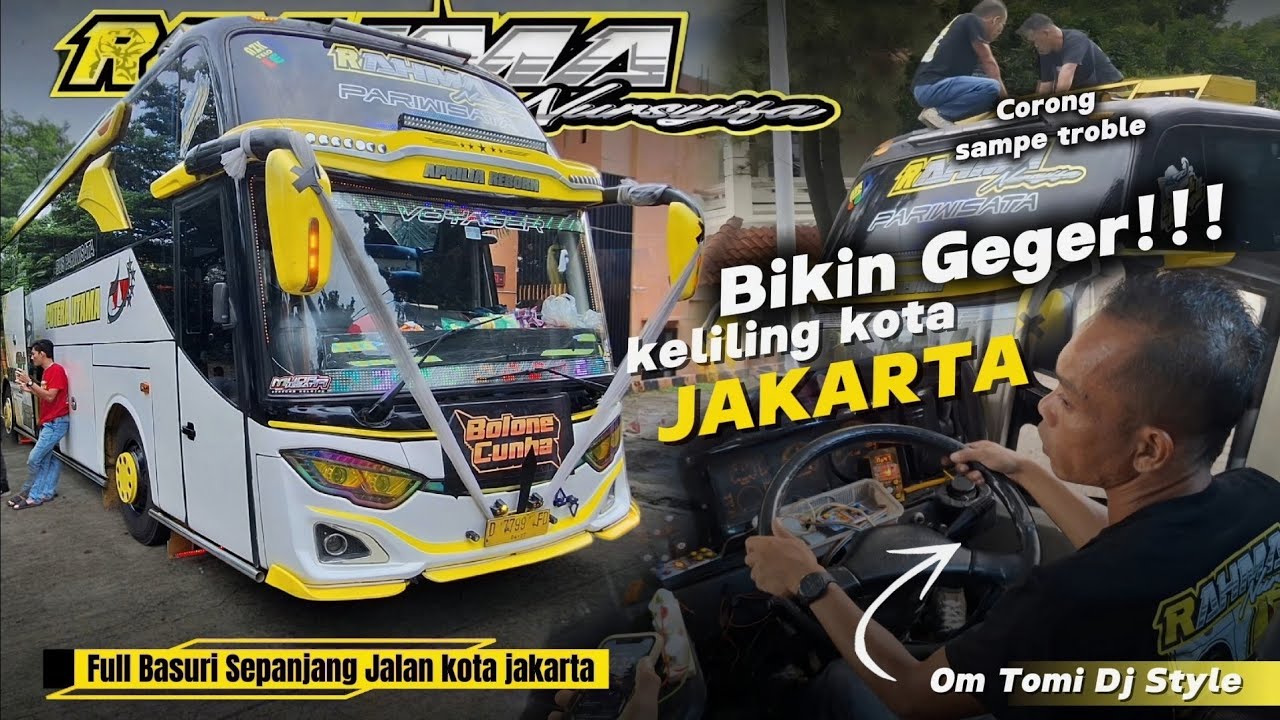 PESONA BUS VIRAL RAHMA NURSYIFA GEMPARKAN KOTA JAKARTA‼️🔥