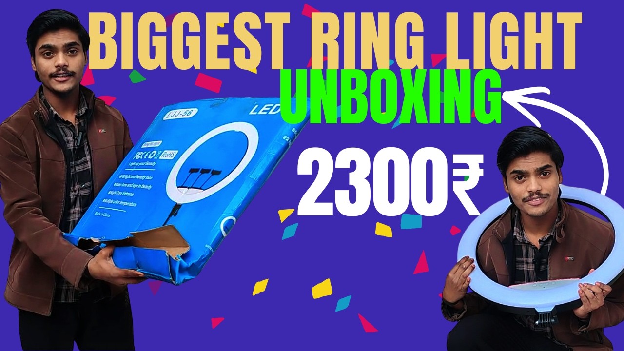 New Ring light unboxing || only 2300₹