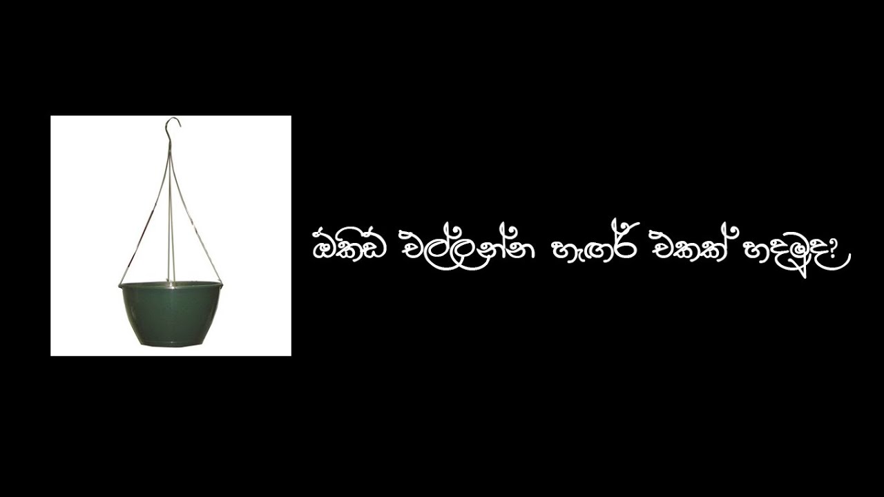 ඕකිඩ් එල්ලන කොක්කක්  හදමු DIY  orchid  hanger
