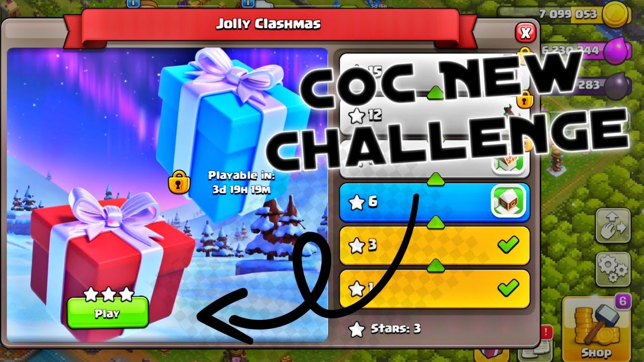 Easy way to complete Jolly Clashmas new challenge in clash of clans