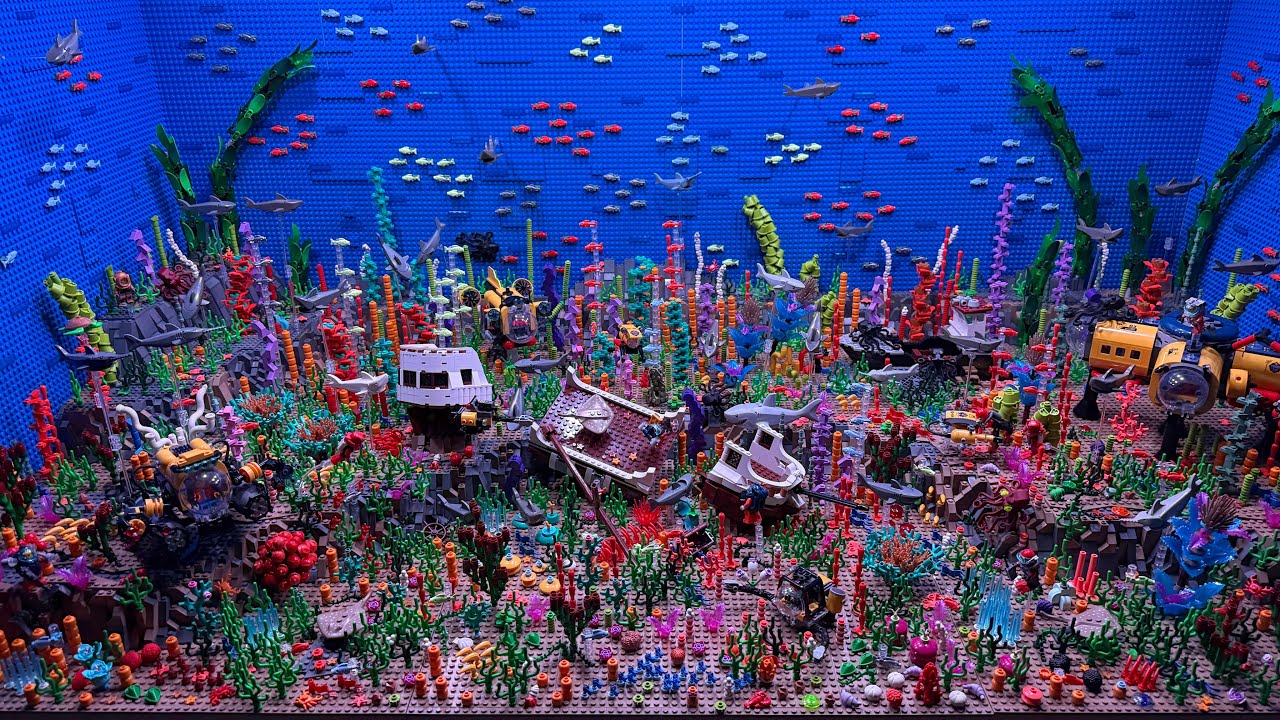 Создаём подводную диораму из LEGO!