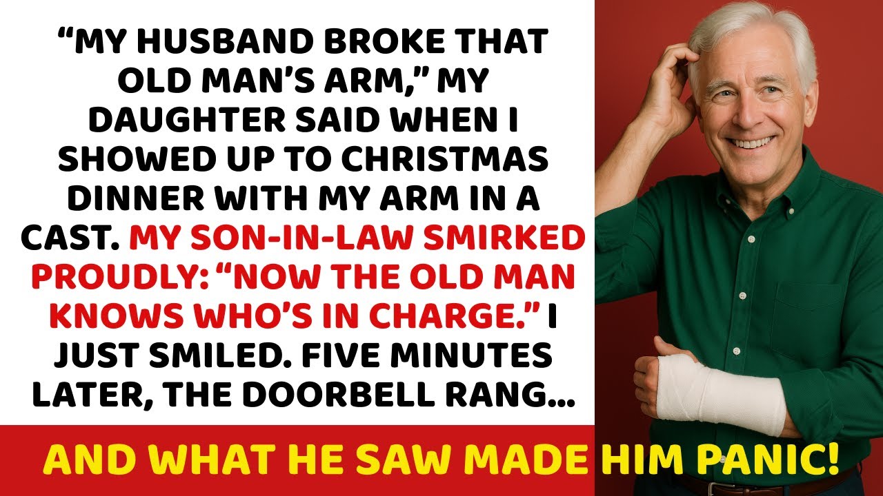 “My husband broke that old man’s arm,” my daughter said when I showed up to Christmas dinner with my