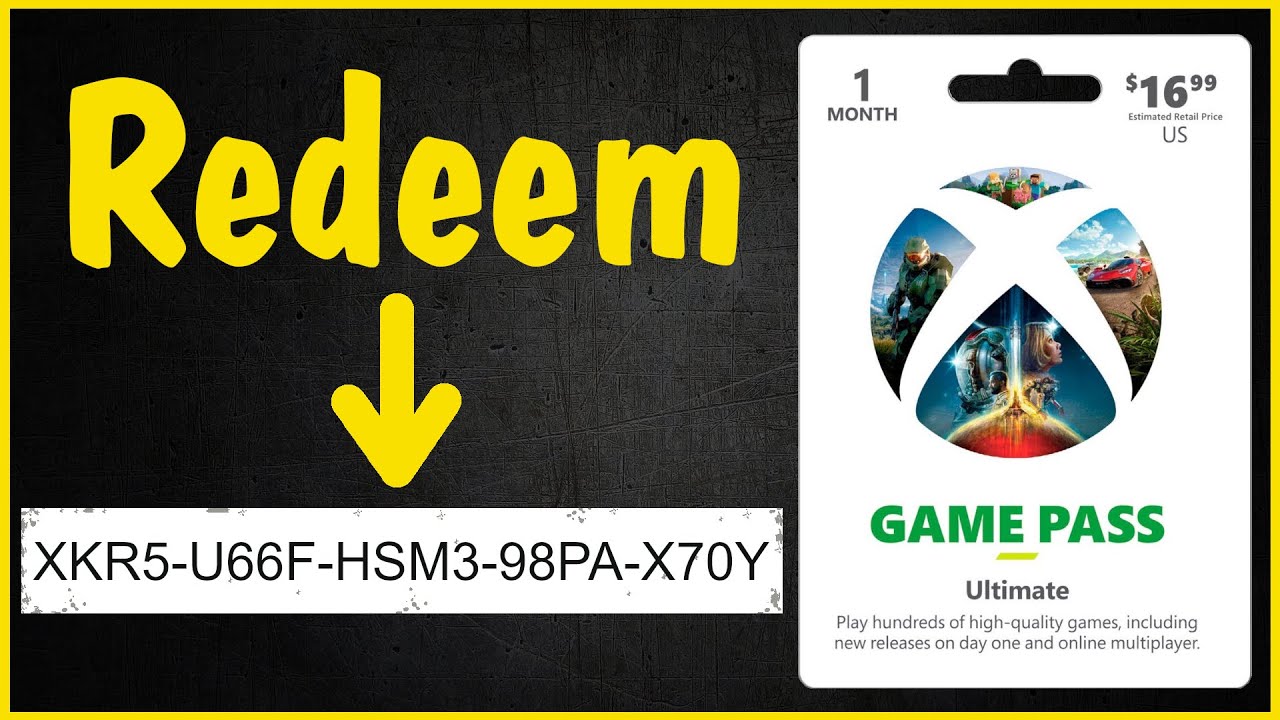 Как использовать код подарочной карты Game Pass Ultimate на консоли Xbox Series X, S или Xbox One