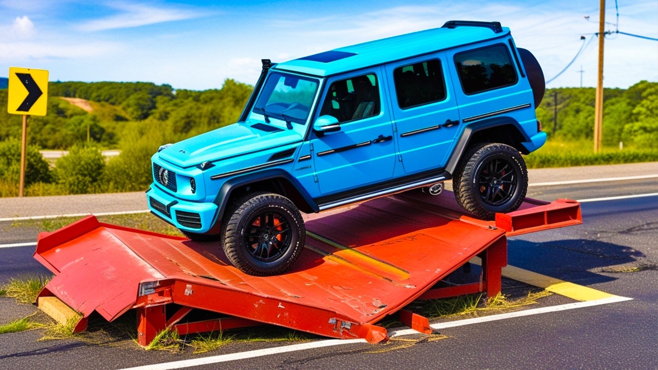 Cars vs Upside Down Speed Bump Challenge #46 in BeamNG Drive!
