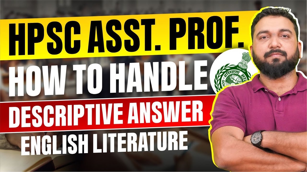 How To Answer Descriptive Questions ? Don't Make These Mistakes ! HPSC  English Literature !