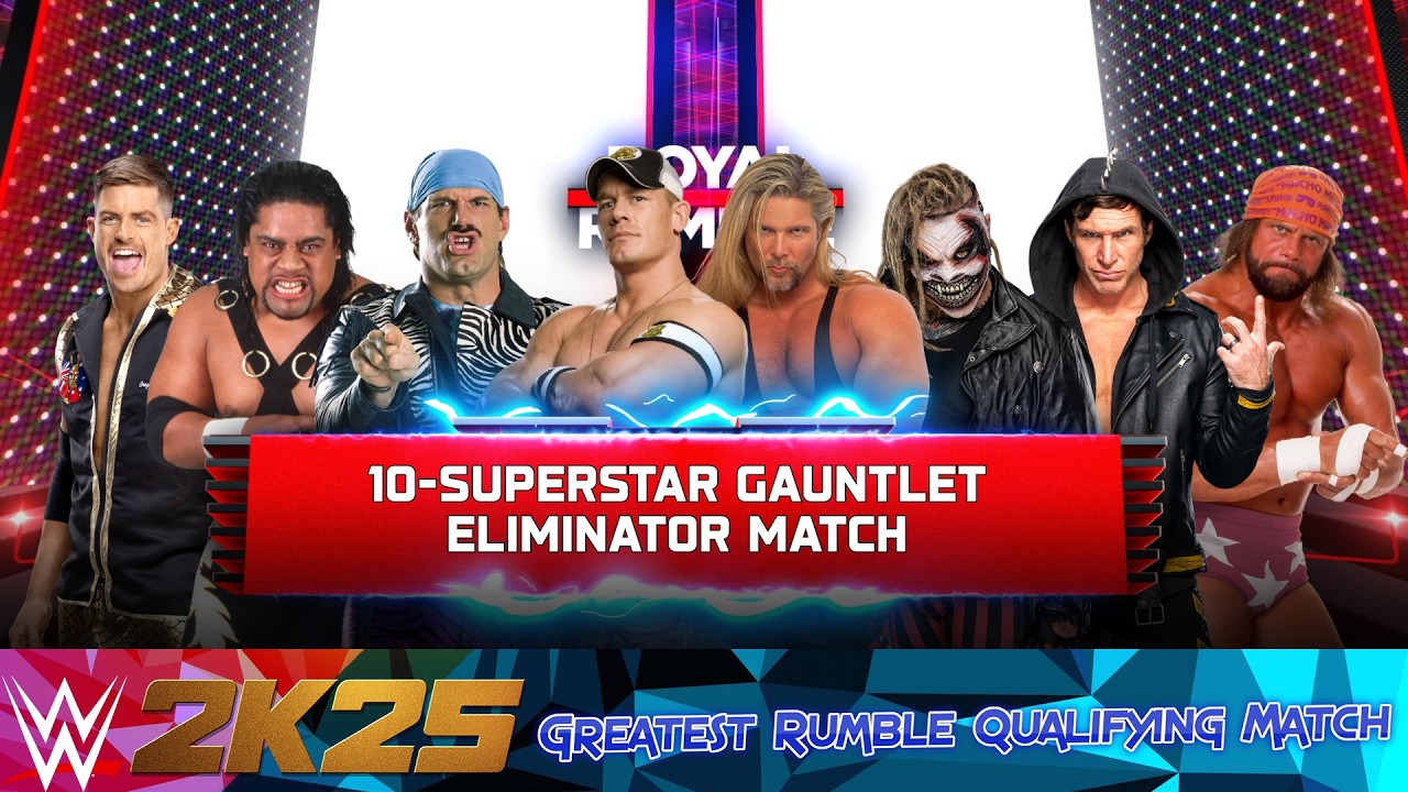 WWE 2k25 -  Man's Greatest Royal Rumble Ever - Qualifying Match 27