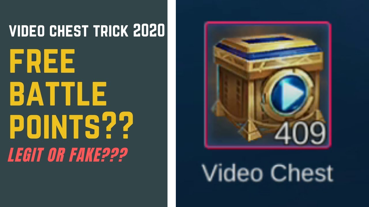 [TAGALOG] FREE BATTLE POINTS USING VIDEO CHEST IN MOBILE LEGENDS 2020? LEGIT OR FAKE?