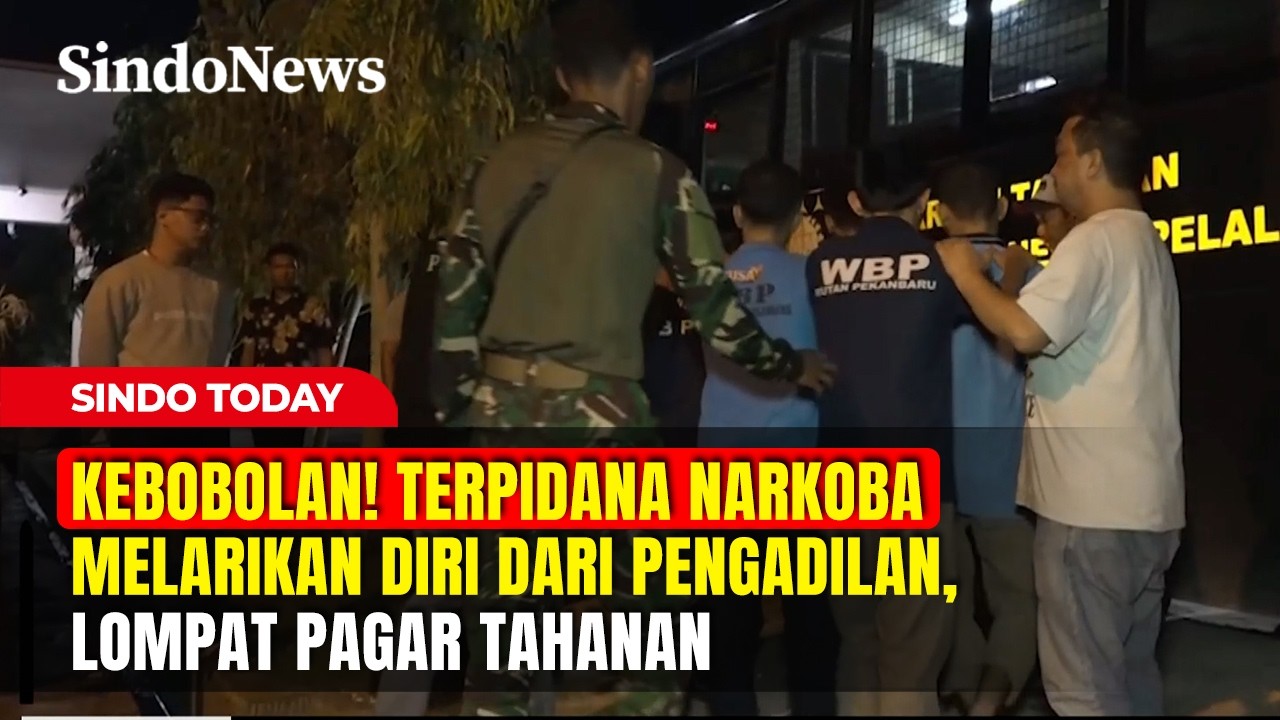 KEBOBOLAN! Terpidana Narkoba Melarikan Diri dari Pengadilan, Lompat Pagar Tahanan | Sindo Today