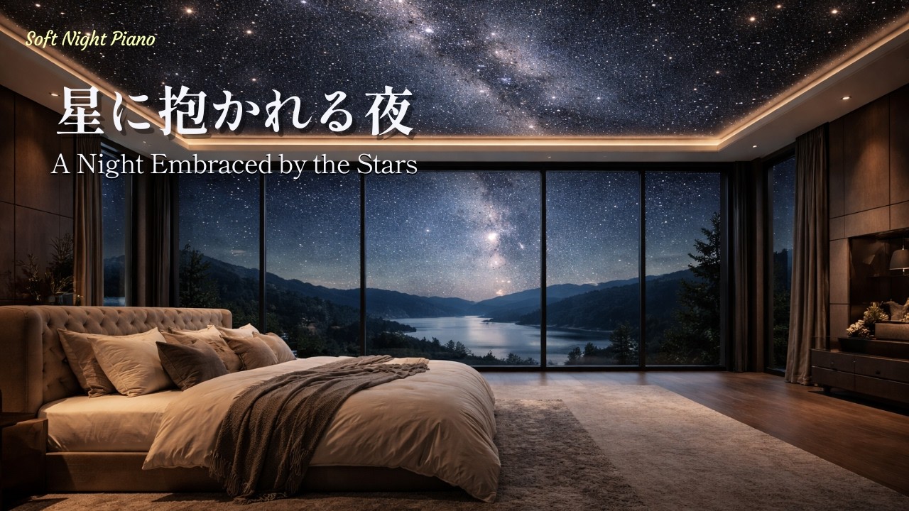 Deep Sleep Piano | 星に抱かれる夜 | A Night Embraced by the Stars | 即寝 | リラックス | 入眠 | 休息 | 睡眠 | ヒーリング