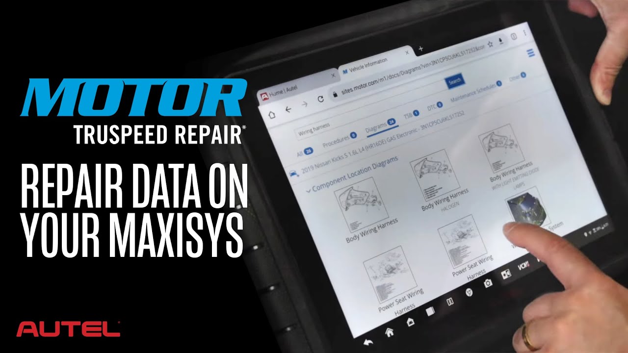 Данные по ремонту MOTOR TruSpeed ​​на вашем MaxiSYS | Autel