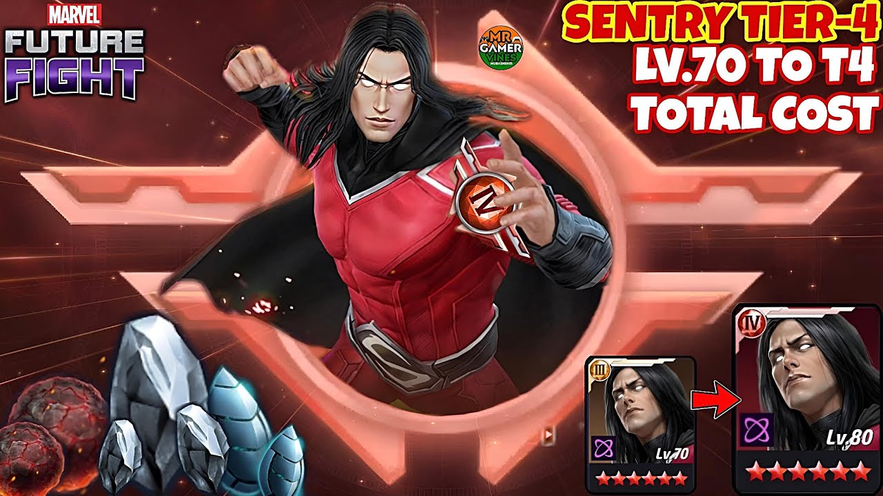 Sentry Tier-4 Total Cost Lv.70 To T4 🤔 | Marvel future fight