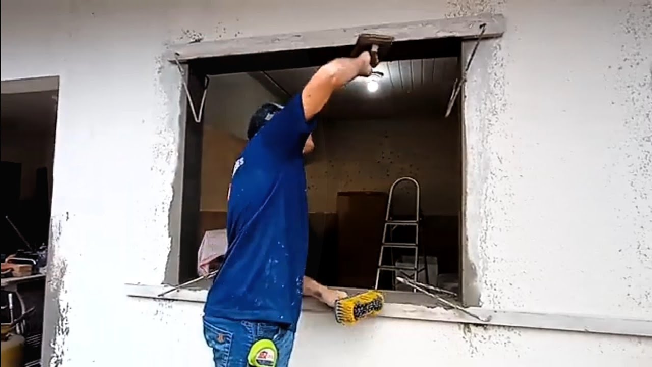 Como fazer recuadros vão de janela para instalar vidro blindex !