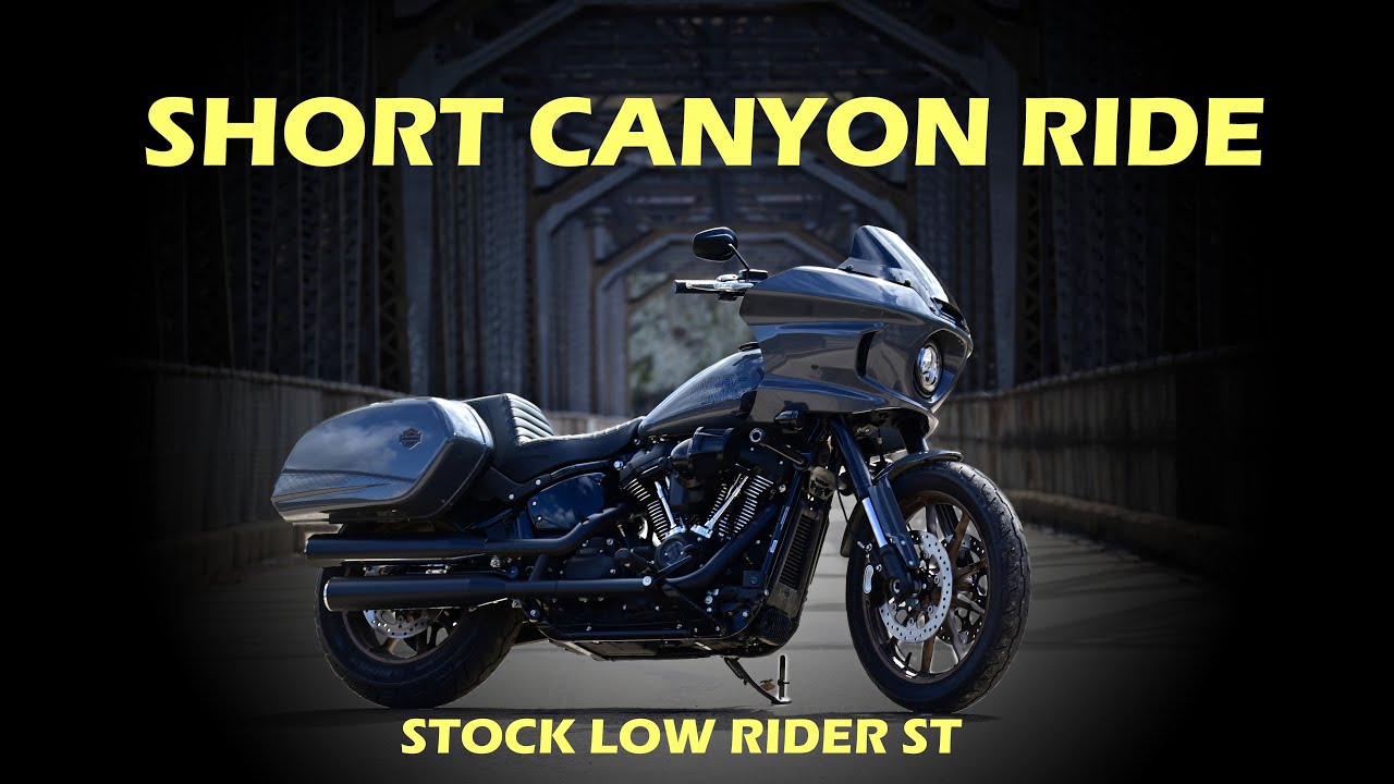 Stock Low Rider ST (FXLRST) Quick Canyon ride (no music/edits, etc) *No crash footage*