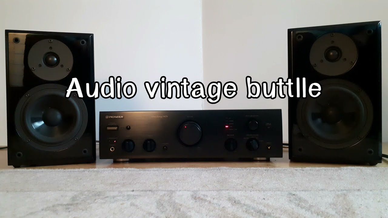 Vintage buttlle #2. Pioneer A-405R🤜🤛Rotel RA935BXmk2